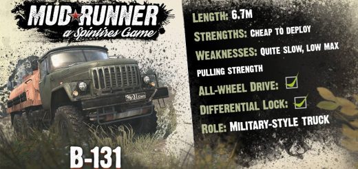 spintires mudrunner truck stats