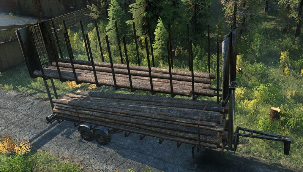 DoubleDecker MultiLoad High Saddle Log Trailers v1.0.0 MudRunner